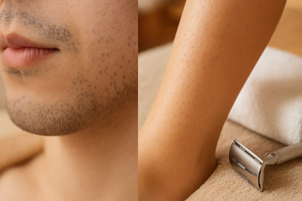 自己処理を楽に！まばらに生える程度